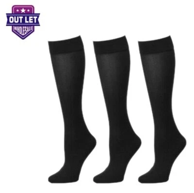 3-12 Pairs Women Trouser socks stretchy Knee High Soft Thin Material size 9-11 - Image 1 of 4