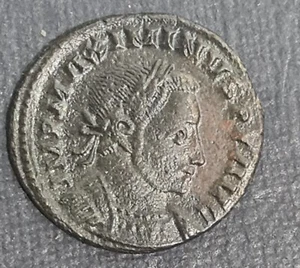 Roman Coin, Maximinus II, AD 310-313 Billon Follis , Sear No 14856 #1 - Picture 1 of 6