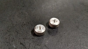 BMW E30 E21 2002tii knurled head nuts (2) set 62148480019 @Excellent@ dash trim - Picture 1 of 2