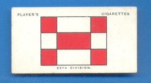 ARMY CORPS & DIVISIONAL SIGNS 1914-1918.No.10.PLAYERS CIGARETTE CARD ISSUED 1924