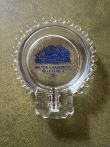 5" Walter C Bauknecht Funeral Home Ashtray Bellaire OH Vintage - Picture 1 of 2
