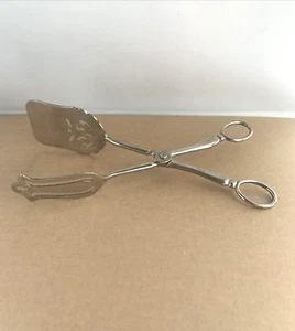 Vintage EALES Silver plated 1779 Scissor Style Pastry Cake Tongs - Picture 1 of 5
