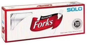SOLO Solo White Heavy Weight Forks (500Count), () - Picture 1 of 12
