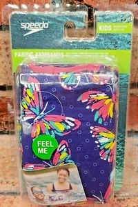 Speedo Girls' Butterfly Fabric Armbands - Violet- Kids Recreation ages 2-12 - Picture 1 of 10