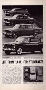 Studebaker Lark 1958 1958 anuncio impreso camioneta techo rígido sedán de dos/cuatro puertas - Imagen 1 de 1