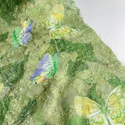 Schmetterling Jacquard Stoff für Cheongsam Kleid Haar Zubehör Designer Material - Bild 1 von 4