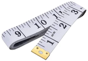 GDMINLO 60-Inch Soft Tape Measure, Double Scale Sewing & Body Ruler (White) - Picture 1 of 7