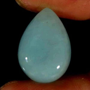10.00Cts 100%Natural Santa Maria Aquamarine Pear Cab 12x18x5mm Top Gemstone - Picture 1 of 5