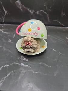 A Cup Curiosity Brimming with Personali-Tea Shih Tzu Hamilton Collection Tea - Picture 1 of 4