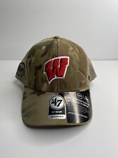 ‘47 Brand Mvp Operation Hat Trick Wisconsin Badgers SnapBack Adjustable Hat Cap