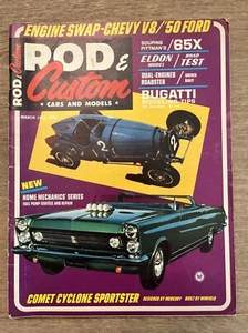 ROD & CUSTOM Magazine MARCH 1965  '65 COMET CYCLONE SPORTSTER CUSTOM - Picture 1 of 3
