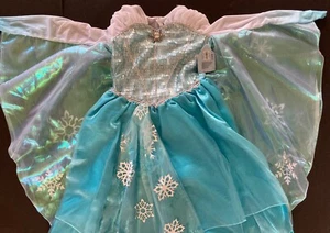 NWT Disney Store Frozen Size 9-10 Elsa Deluxe Costume Dress 2014 - Picture 1 of 9