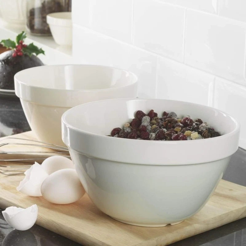 Mason Cash Pudding Basin Ceramic Kitchenware Bakeware Cookware Mixing Bowl White - Image 1 of 1
