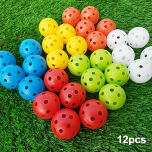 Visland 12Pcs 4 Color Plastic Golf Training Balls - Picture 1 of 2