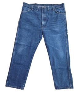 Rustler Jeans Men's 44x30 Blue Straight Leg Relaxed Fit Denim 87619PW EUC Work - Picture 1 of 10