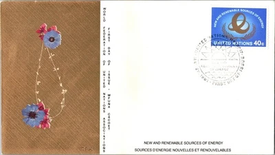 Vintage FDC UN NYC Postmark Scott #349 Renewable Energy WFUNA Cachet c1981 - Image 1 of 4