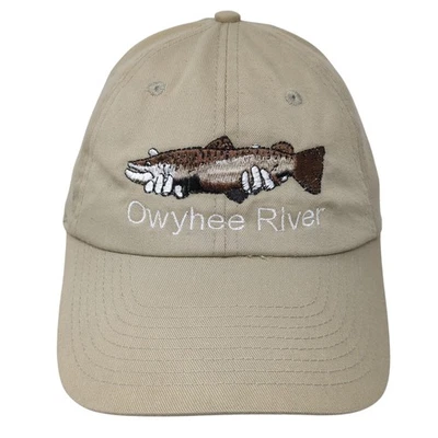 Owyhee River 背带帽米色均码刺绣鱼户外眼镜蛇 — 第 1/4 张图片
