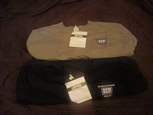 (2) Crude FR Henley T-Shirts XL Farbe GRAU/SCHWARZ  - Bild 1 von 5