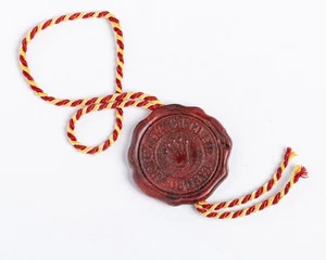 Rolex Vintage Rot 60er Jahre Chronometer Siegel Hang Tag! RAR Fund!! - Bild 1 von 2