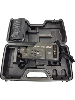 Canon Canovision E808 Video Camera 8x Zoom CCD Recorder T2945 NVB - Image 1 of 4