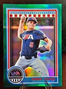 2025 Panini Stars and Stripes  USA - Dominic Voegele Green - Picture 1 of 2