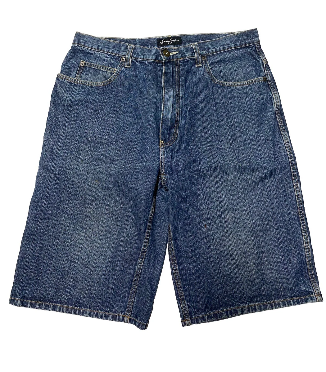 極太　Sean john デニムショーツ　jorts 濃紺 極太 Sean john デニムショーツ jorts 濃紺