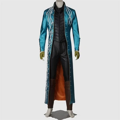 Juego Devil May Cry 3 Virgil Disfraz Disfraz Conjunto Halloween Chaqueta Cortavientos Foto 1 de 4