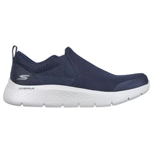 Mens Skechers Go Walk Flex - Impeccable Ii Sneaker Navy/ Grey Shoes - Picture 1 of 6