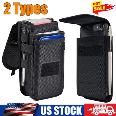 Dual Phone Holster,Belt Phone Pouch, Large Smartphone Pouch Cell Phone Holder US - Image 1 of 4