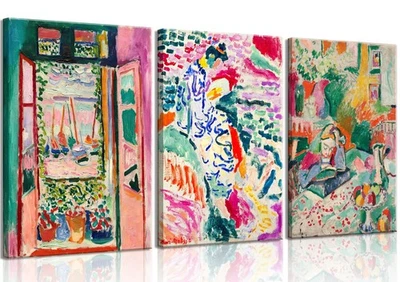 Colorido ecléctico pintura al óleo lienzo arte de pared pintura estética moderna imagen... Foto 1 de 4