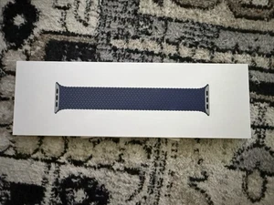 apple watch 46mm bracelet denim tressé boucle solo taille 9 - Photo 1 sur 3