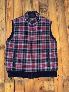 Nike Air Jordan Reversible Vest Boys Small 8/10 Black Full Zip JumpMan Logo - Picture 1 of 7
