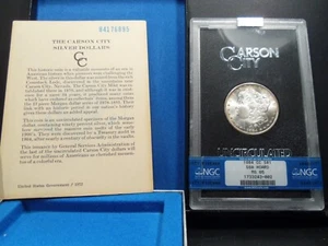 1884-CC MS65 GSA Hoard Morgan Silver Dollar NGC Certified with Box/COA - White - Picture 1 of 9