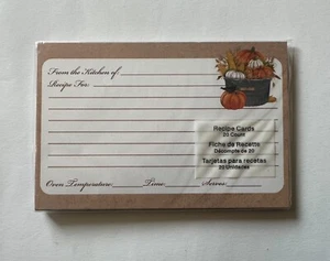 Studio 18 CARTE RICETTE 20 conteggi 6" x 4" - Giornate autunnali con zucche/mais/zucche - Foto 1 di 2