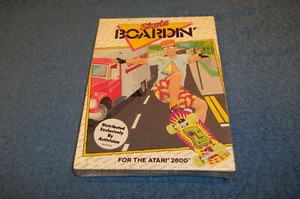 NEW ( NOS ) ATARI 2600 SKATE BOARDIN GAME IN FACTORY SEALED & S/W BOX 7800 - Picture 1 of 2