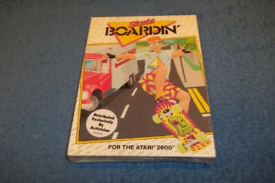 NEW ( NOS ) ATARI 2600 SKATE BOARDIN GAME IN FACTORY SEALED & S/W BOX 7800 - Image 1 of 2
