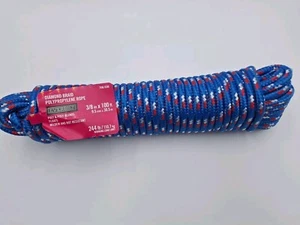 Everbilt Diamond-braid Polypropylene Climbing Rope 3/8" X 100FT - Picture 1 of 3