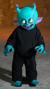 Halloween Monstruo Niños "Marty" Posable OVNI Espacio Extraterrestre Demonio Casa Embrujada Prop - Imagen 1 de 5
