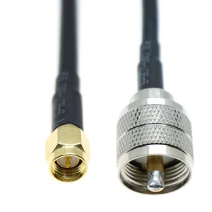 RG58 Coax UHF PL259 TO SMA Male connector Lot ham CB radio antenna coaxial cable - Picture 1 of 3