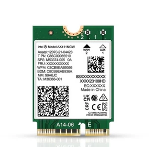 Intel AX411 WiFi 6E Adapter | Tri-Band Wireless | Up to 3.0 Gbps | CNVio2 M.2 - Picture 1 of 6