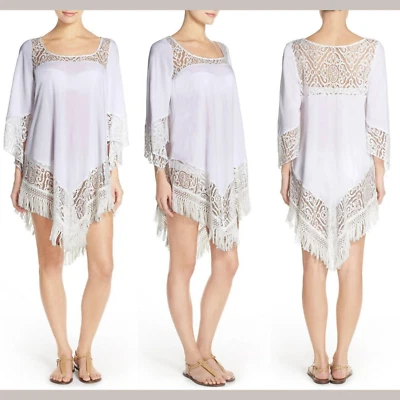 NWT Becca Amore Cover-Up Tunic Dress in Beach White [SZ Medium ] #1010 - Image 1 of 4