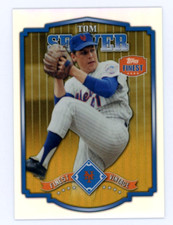 TOM SEAVER 2014 Topps Finest Vintage Gold Refractor Chrome 8/25 HOF SP Tools