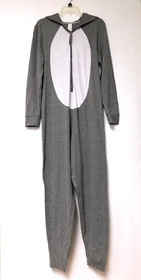 Pijama feminino Forever 21 peça única cinza gato médio - Imagem 1 de 4