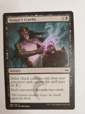 MTG Magic The Gathering Card Tasigur's CrueltySorcery Black Fate Reforged 2015 - Image 1 of 2