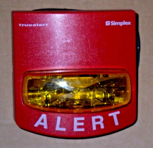 SIMPLEX 4906-9205 AMBER ALERT MCVO WALL MOUNT FIRE ALARM STROBE MULTI CD  - Picture 1 of 2