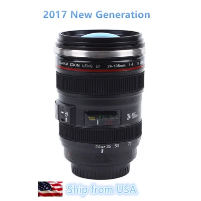 Camera Lens 24-105mm Travel Coffee Mug / Cup with Drinking Lid Best Gift - Image 1 of 4