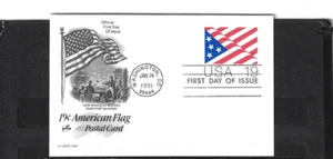 US Scott # UX153 American Flag FDC . Artcraft cachet - Picture 1 of 1