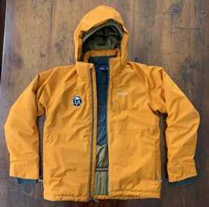 Patagonia Boys' Snowshot Puffer Jacket Snow Jacket Marigold Orange Size XL 14 - Picture 1 of 5