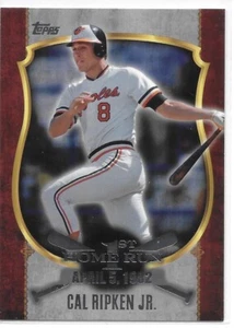2015 Topps Series 2 Baseball First Home Run Silver Cal Ripken Jr Orioles - Picture 1 of 2