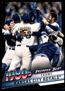 2020 Topps Decades' Best Series 2 Black #DB56 Kansas City Royals /299